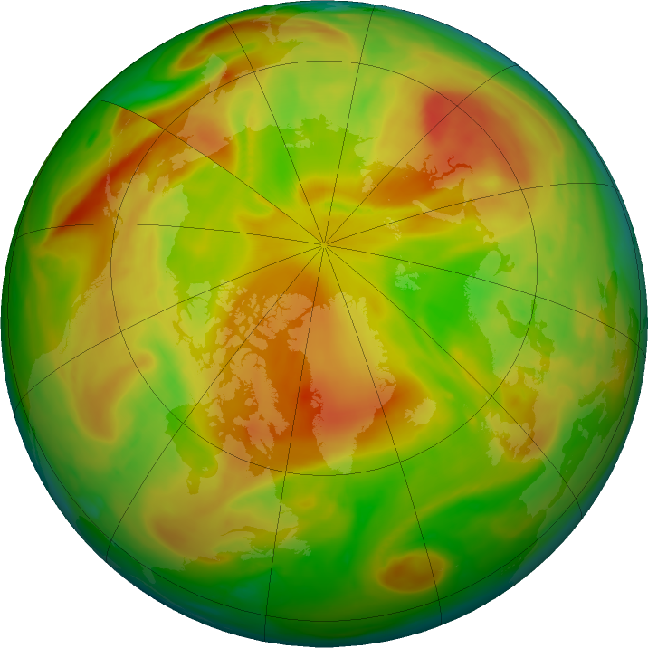 Arctic ozone map for 30 May 2024